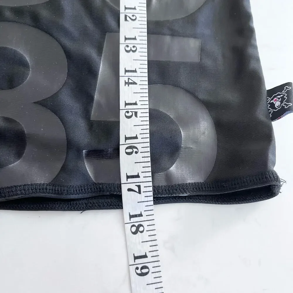 Nununu black unisex boy girl numbered rashguard size 6/7